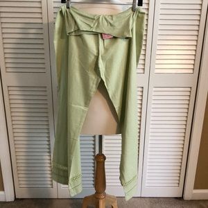 Love tree linen pants fold down waist NWT
